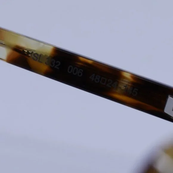 Saint Laurent SL332 006 Sunglasses Havana Rectangle Frame  display picture 1